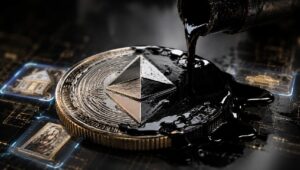 イーサリアム価格が2,100ドルに下落、石油圧力とAI、トークン化への賭けが争う