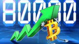 ビットコイン、1月以来初めて8万ドルを突破
