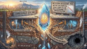 ビットコイン価格が76,500ドル以下に下落、売り手はさらに深い値戻しを求める