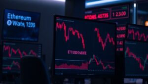仮想通貨の下落が激化する中、イーサリアムが世界資産トップ100から外れる