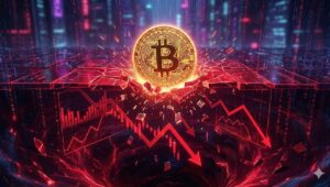 市場にパニックが広がる中、ビットコイン価格が急落