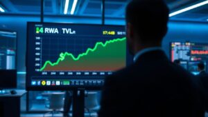 DeFi RWAセクターのTVLが200%急増して74億4,000万ドルとなり、広範な市場の減速を乗り越える