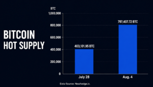 オンチェーンデータ: コールドカード危機により、ビットコインのホットサプライがわずか 1 週間で 2 倍に