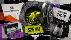 ゲーム会社GameSquareは2600万ドルのイーサリアム資産を誇るが、地味な借金の詳細で実質現金はわずか210万ドルしか残っていない