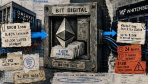 ビットデジタルは、24時間の担保コールをトリガーできるローンに、保有しているイーサリアムポジションの74％を約束した