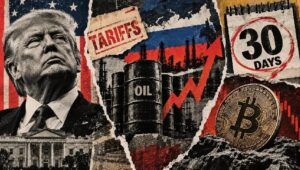 トランプ大統領が新たなロシア関税を準備中、ビットコインは10月18日のテストに直面する